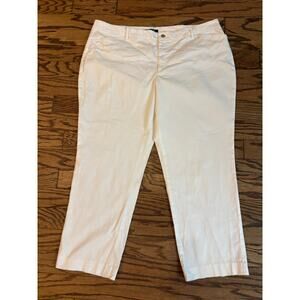 Women’s Lauren Ralph Lauren White Dress Stretch Pants Plus Size 20W